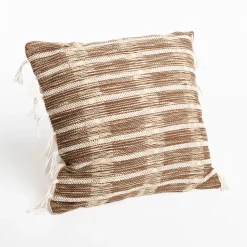 Cojín EARTHY con flecos 45x45cm