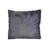 Cojín Gris Oscuro Con Piel 60x60cm