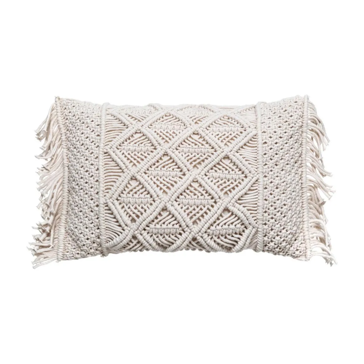 Cojín Idylle Folk De Macramé 30x50Cm