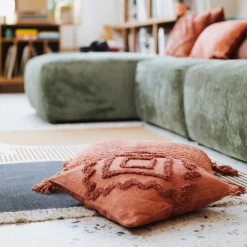 Cojín Inca Terracota 40x40Cm