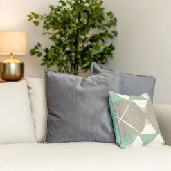 Cojín LILOU gris oscuro 55x55cm