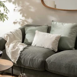 Cojín LILOU verde celadón 55x55cm