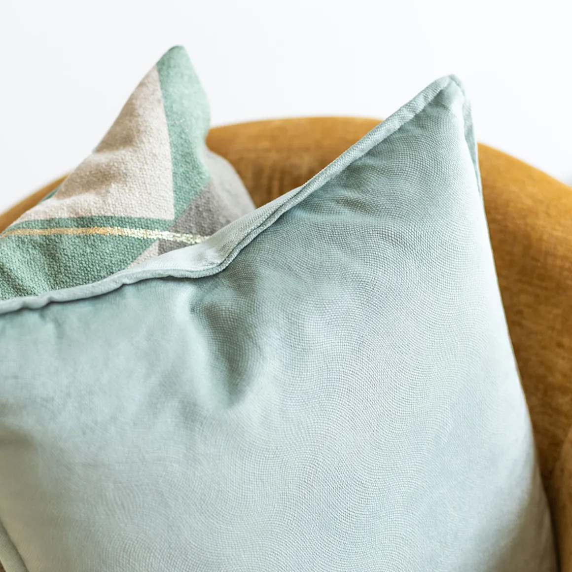 Cojín LILOU verde celadon 45x45cm