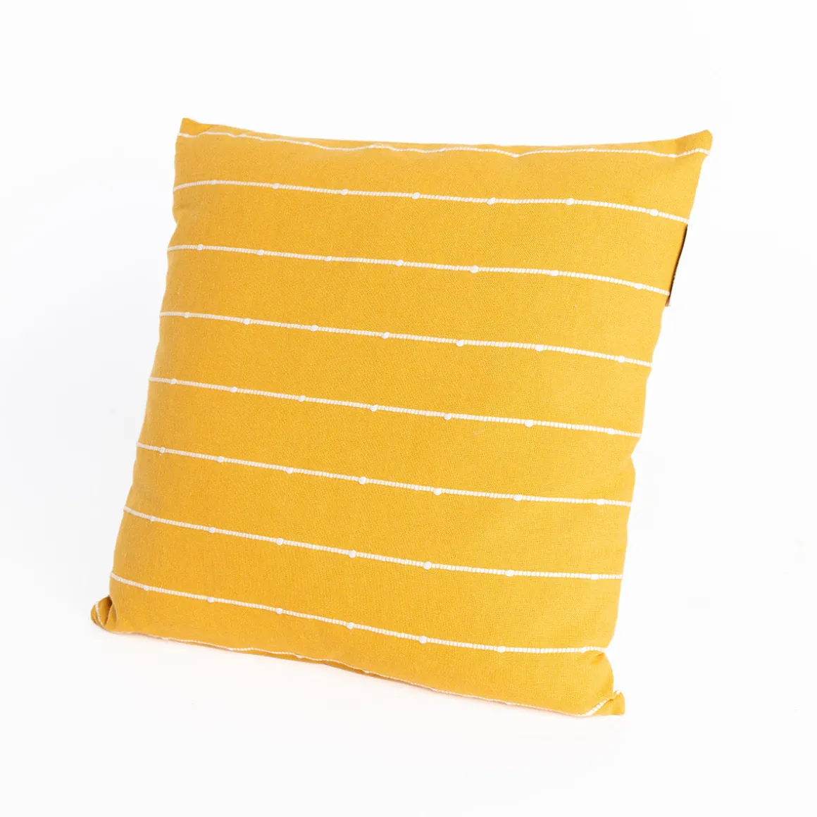 Cojín LINECHIC amarillo de algodón 45x45cm