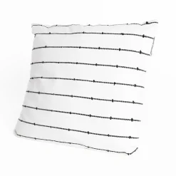 Cojín LINECHIC beige de algodón 45x45cm