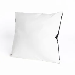 Cojín LINECHIC negro de algodón 45x45cm