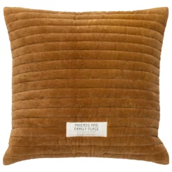 Cojín Ocre Con Patch 45x45cm