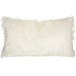 Cojín Oslo Marfil Con Pelo 35x75Cm