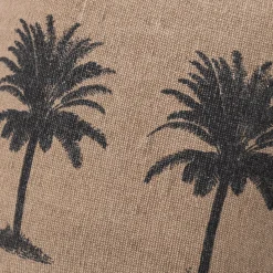 Cojín palmera beige 45x45cm