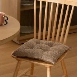 Cojín Para Silla Bouclette Gris Pardo 38x38cm