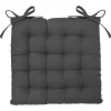 Cojín Para Silla Gris Oscuro 38x38Cm