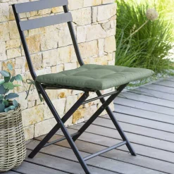 Cojín para silla KORAI verde oliva 4 puntos