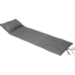 Cojín para tumbona impermeable gris