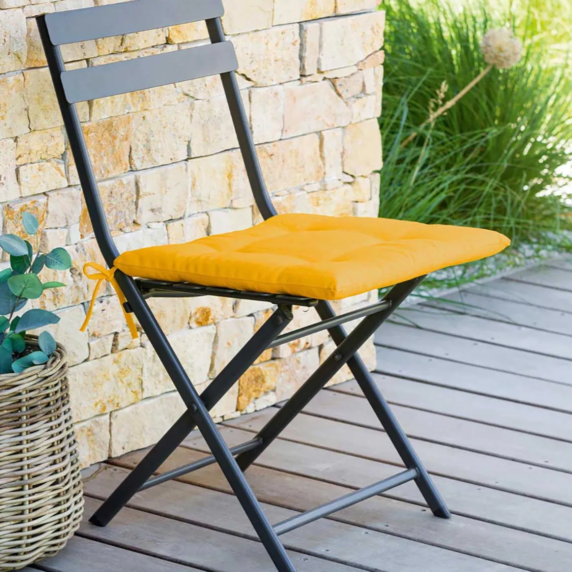 Cojín p/silla exterior KORAI 4 puntos mostaza