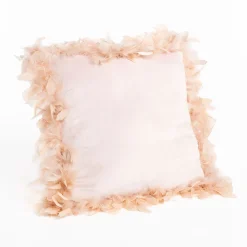 Cojín rosa claro de terciopelo 40x40cm