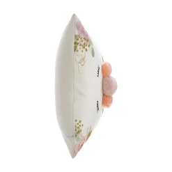 Cojín Unicornio Con Pompones 40x40Cm