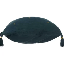 Cojín Winter Light Gaze Azul Con Cruces