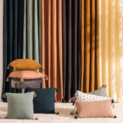 Cojín Winter Light Gaze Verde Con Cruces