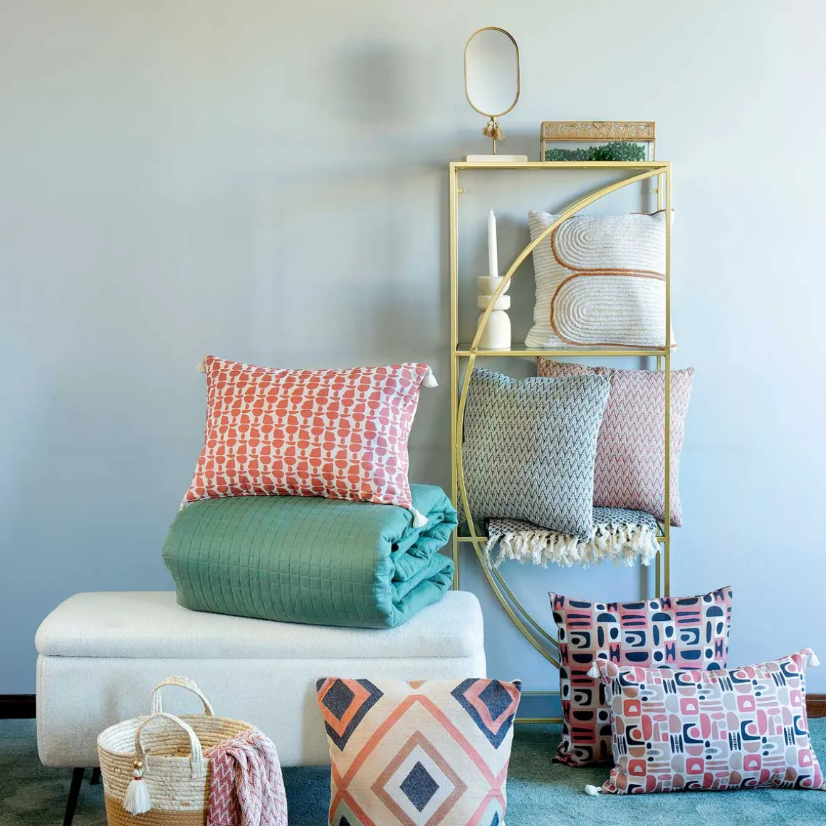 Colcha Dolce Riviera Verde 250x250Cm