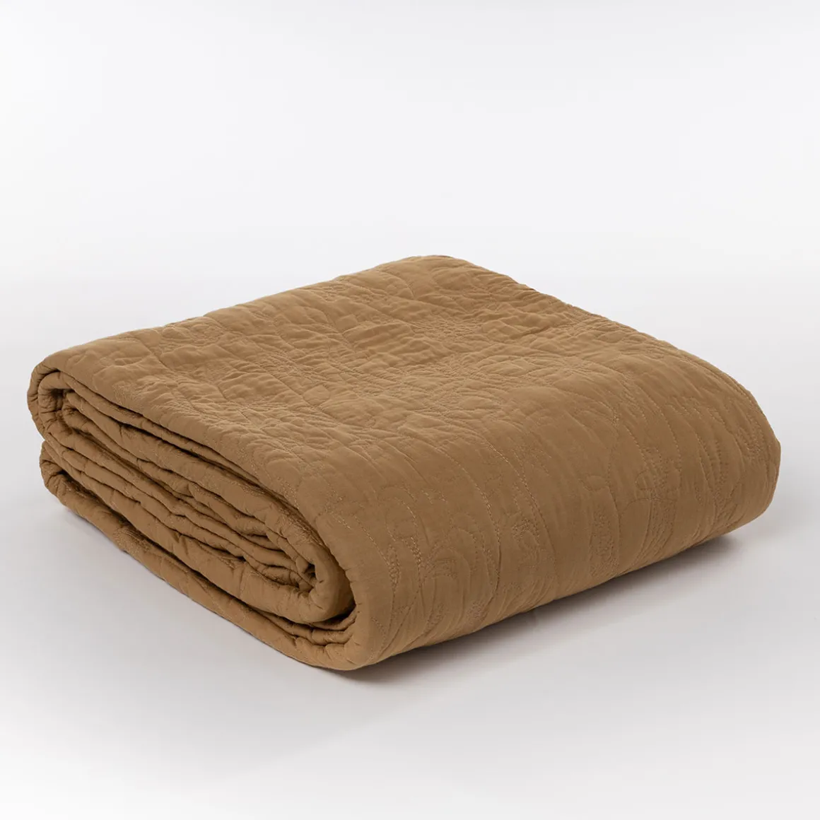 Colcha ocre FLOWER 220x240cm