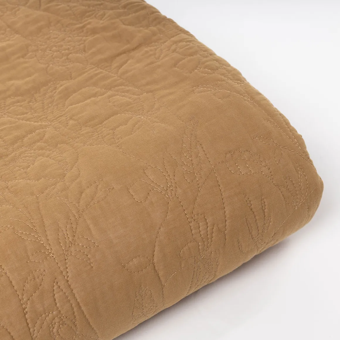 Colcha ocre FLOWER 220x240cm