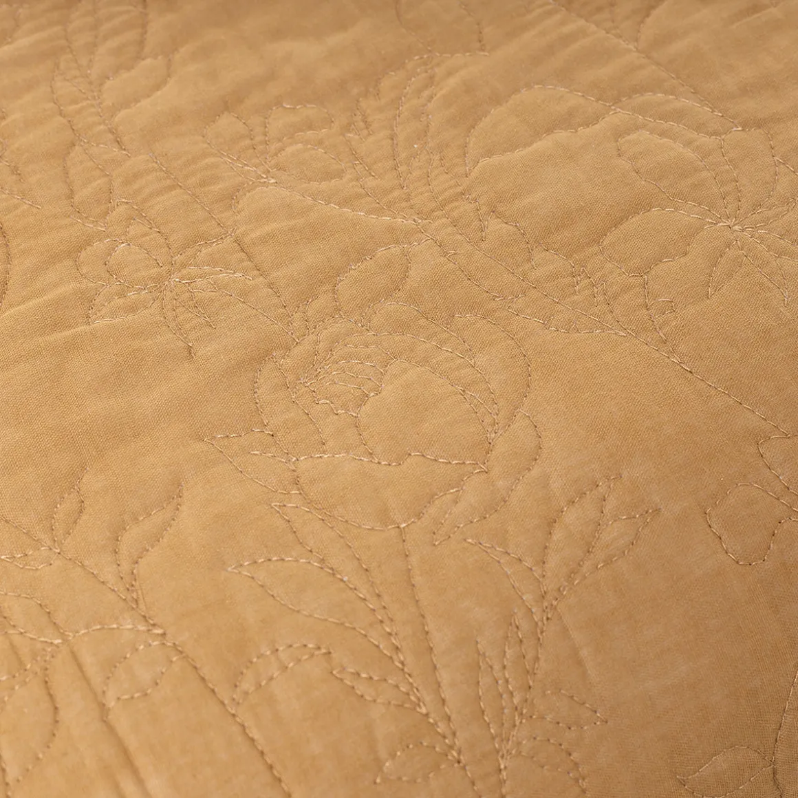 Colcha ocre FLOWER 220x240cm