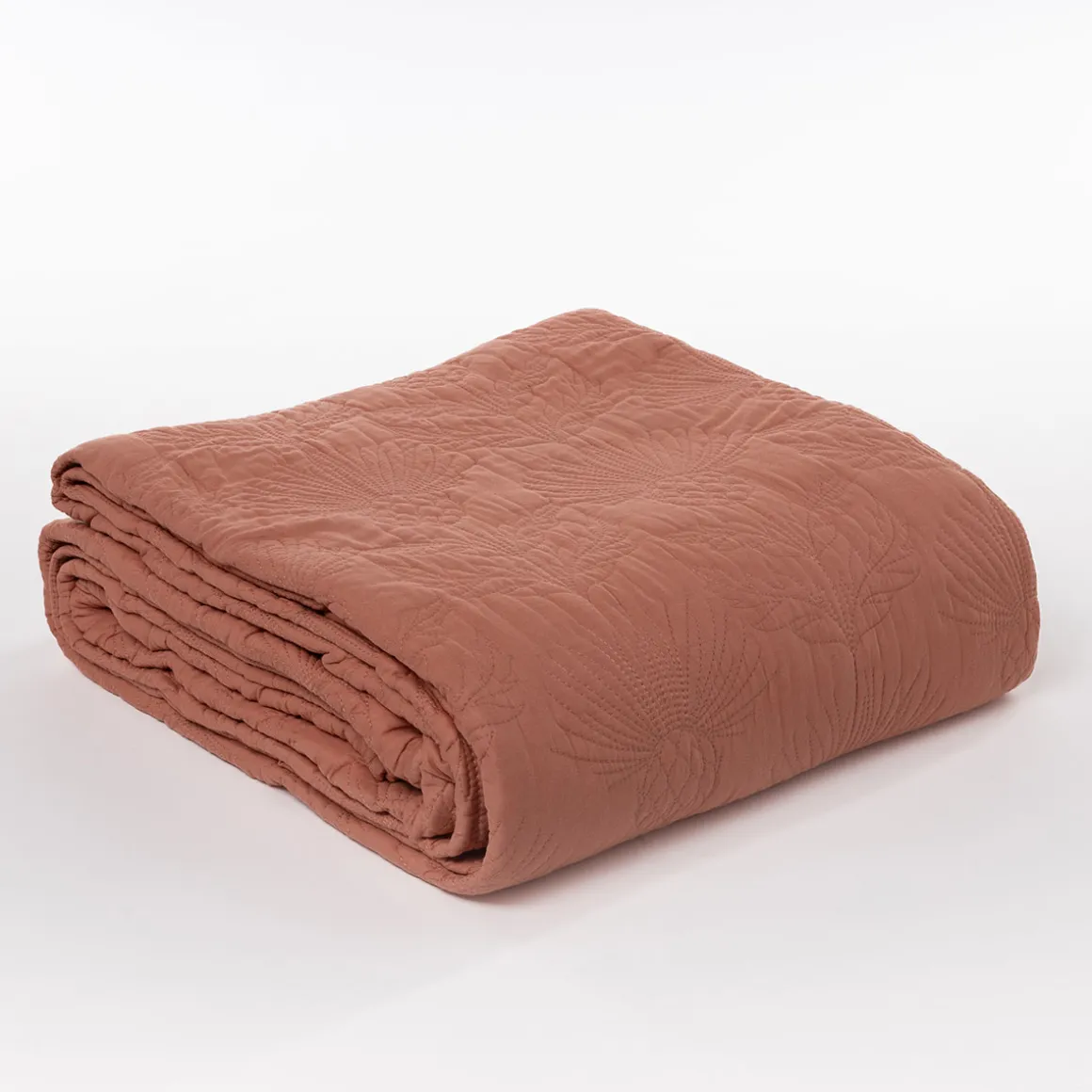 Colcha salmón FLOWER 220x240cm