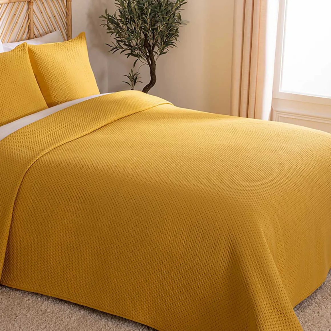 Colcha 240x260Cm C/2Fundas Cojín 60x60Cm