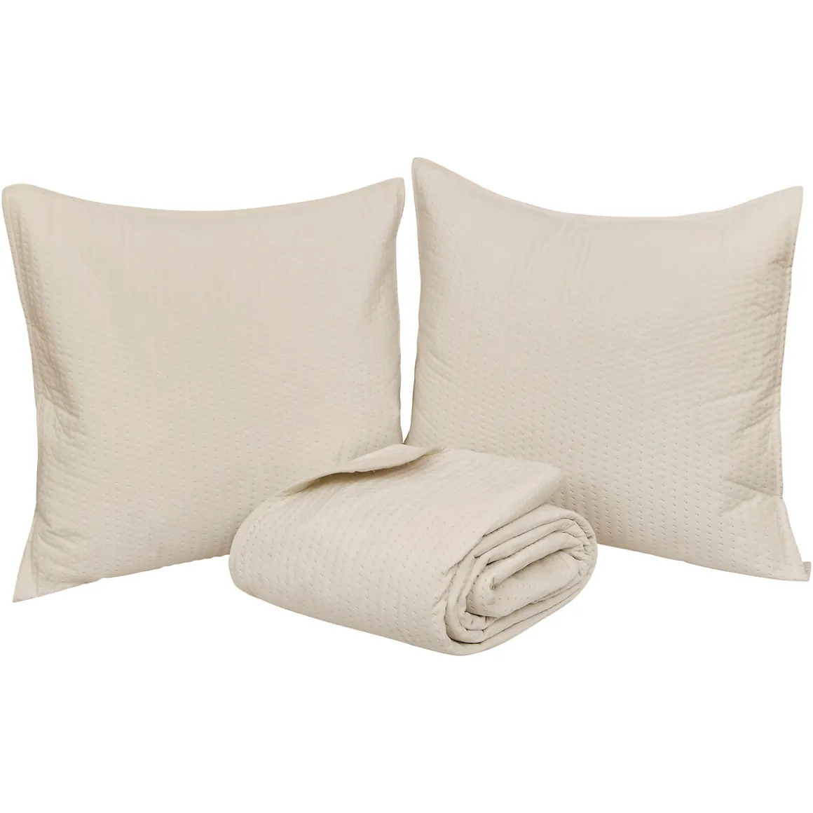 Colcha y 2 fundas almohada LILOU crudo 240x260cm