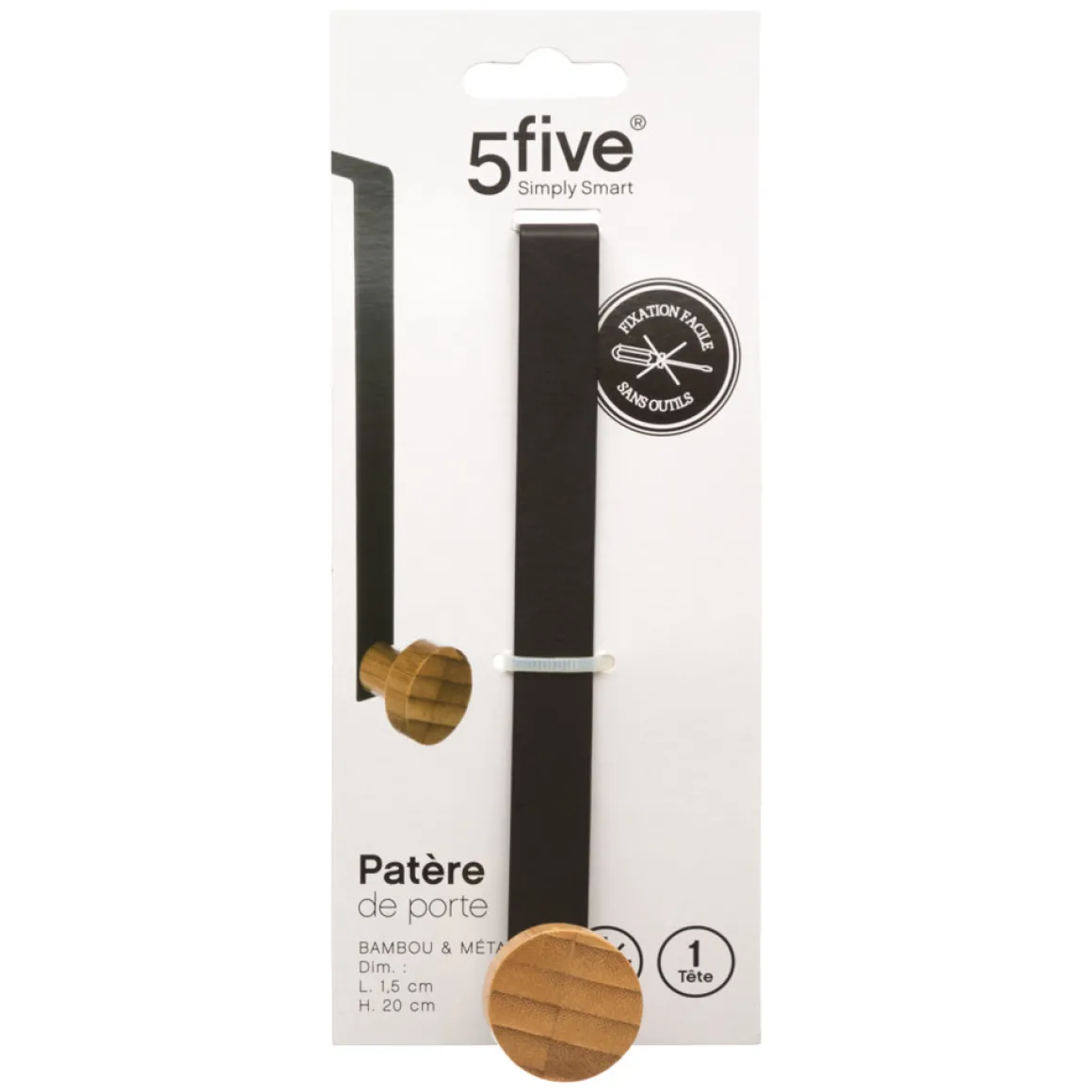 Colgador De Puerta Individual De Bambú