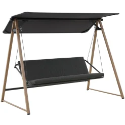 Columpio SOLY HONEY gris oscuro 3 plazas