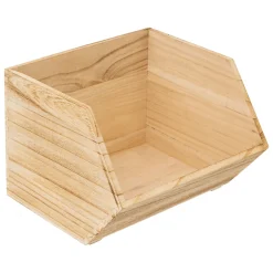 Conjunto de 3 cajas de organización de madera