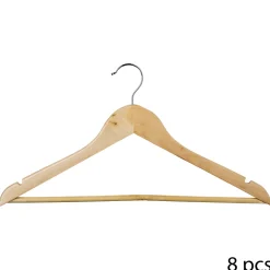 Conjunto de 8 perchas de madera