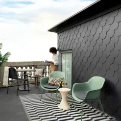 Conjunto de exterior terracota para 2 personas