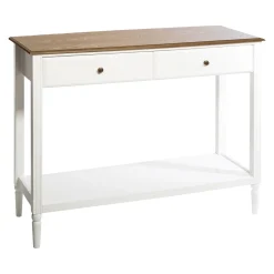 Consola De Mdf C/2 Cajones 110x40x85Cm