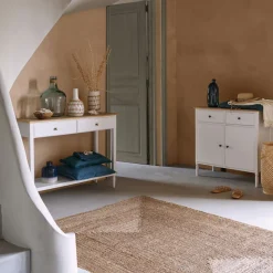 Consola De Mdf C/2 Cajones 110x40x85Cm