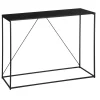 Consola Gota De Metal Negra 120x40x85Cm