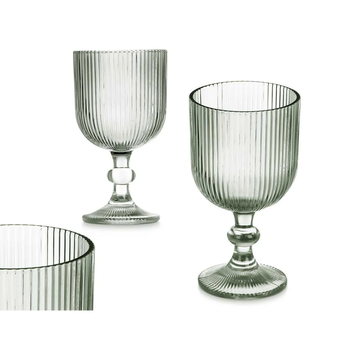 Copa De Agua Rayas Verde 37Cl