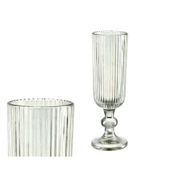 Copa De Champán Rayas Verde 16Cl