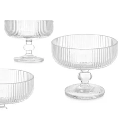 Copa De Helado De Vidrio A Rayas 31Cl