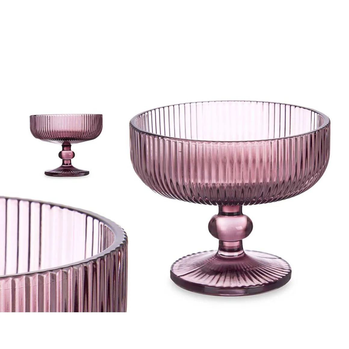 Copa De Helado Rosa A Rayas 31Cl