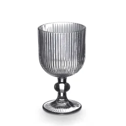 Copa De Vino Rayas Gris 26cl