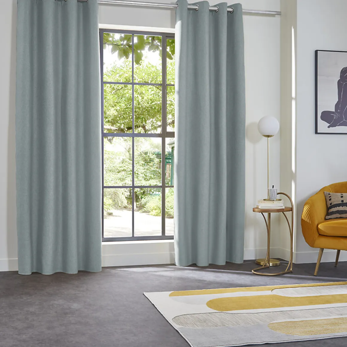 Cortina Aislante Verde Celadón 140x260cm