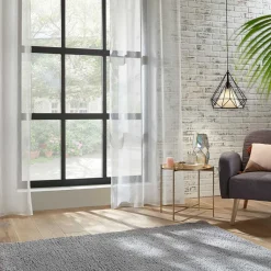 Cortina Blanca De Lunares 140x240Cm