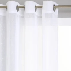 Cortina Blanca Efecto Rayas 140x240Cm