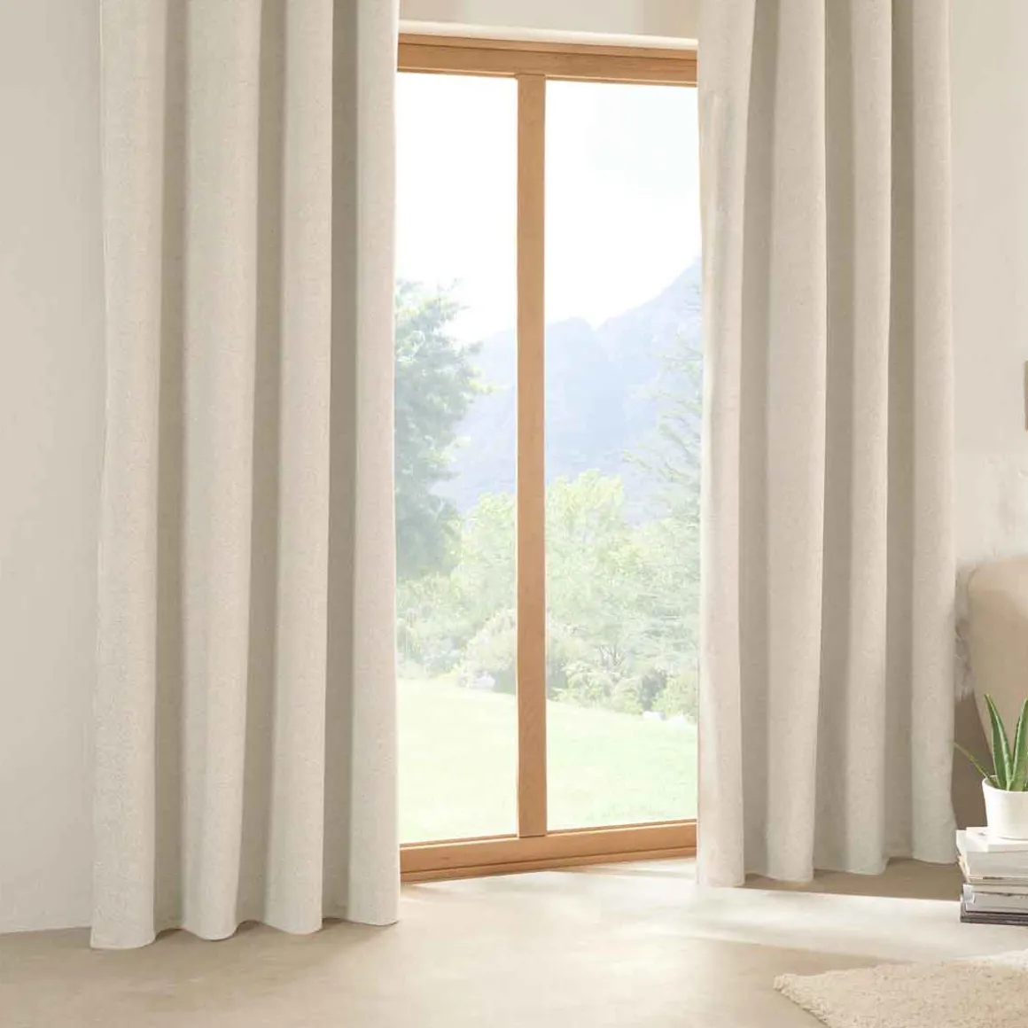 Cortina Bouclette Blanca 140x260Cm