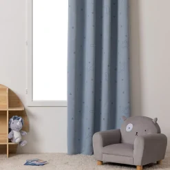 Cortina Dinosaurios Azul 140x260Cm