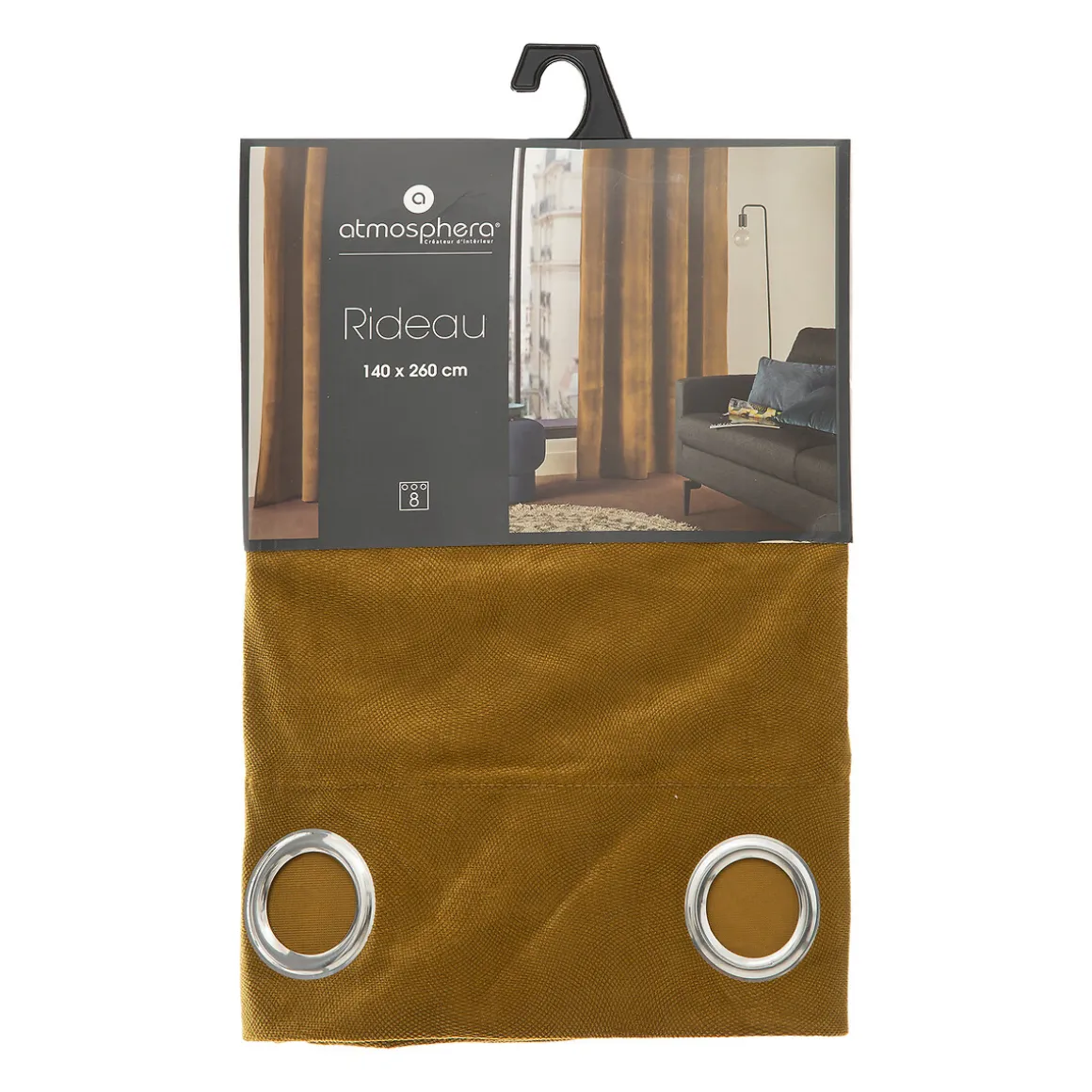 Cortina LILOU ocre 140x260cm