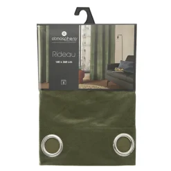 Cortina LILOU verde caqui 140x260cm