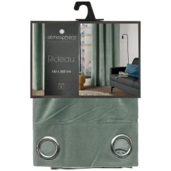 Cortina LILOU verde celadón 140x260cm